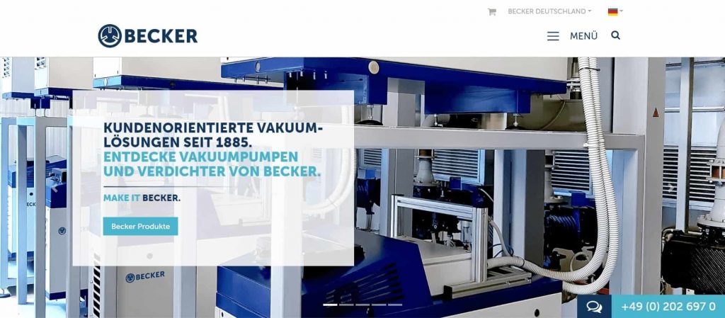 Gebr Becker Gmbh - industrial vacuum pump manufacturers - Vacculex