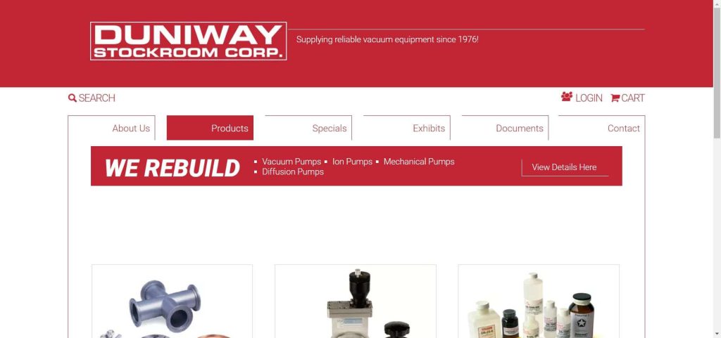 Duniway Stockroom Corp. - liquid ring vacuum pump manufacturer - Vacculex