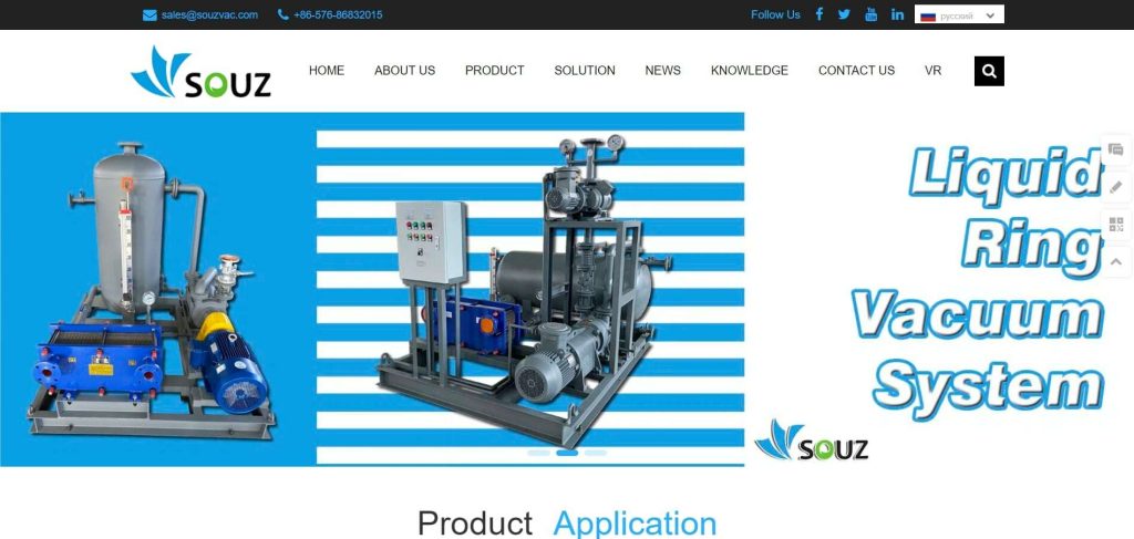 SOUZ - liquid ring vacuum pump manufacturer - Vacculex