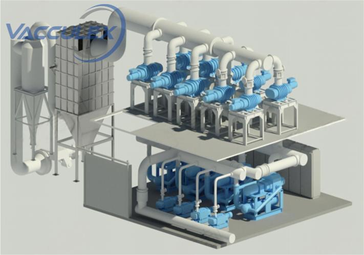 60T VD furnace mechanical vacuum pump system-Steel Vacuum Degassing-Vacculex